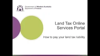 How to pay Land Tax