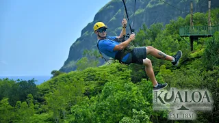 Zipline Kualoa Ranch Oahu Hawaii