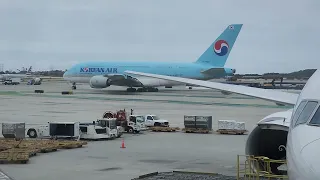 Korean Air A380 Taxing to Runway for TakeOff