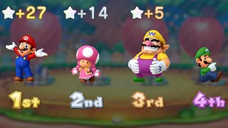 Mario Party 10 - Mario vs Luigi vs Toadette vs Wario - Haunted Trail