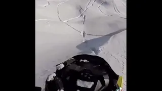 Biggest snowmobile jump!