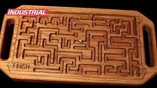 CNC Project: Wooden Game Maze Puzzle with Steel Ball Bearing w/Amana Tool CNC Router Bits