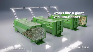 This Ingenious Automatic waste collection system works like a giant vacuum cleaner