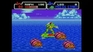 Sega Genesis TMNT Gameplay