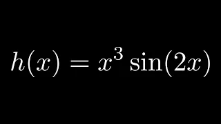 Derivative using the Product Rule and Chain Rule: h(x) = x^3sin(2x)