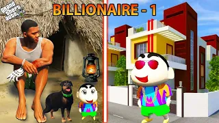 GTA 5 Shinchan Become Billionaire Earn $1000,000,000 but Franklin Become Poor🥺