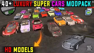 40+ Luxury SUPER CARs MODPACK For GTA SA MOBILE | ONLY Copy & Past | NO DFF&TXD Tool