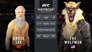 UFC 4 - Old Bruce Lee vs. Wolfman - Original Fighters 🐺