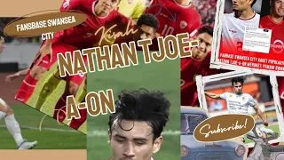 nathan tjoe-a-on bikin gempar fansbase Swansea City#football #sepakbola