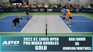 2022 St. Louis Pickleball Open Pro Mixed Doubles Gold: Bar/David VS Johnson/Whitwell