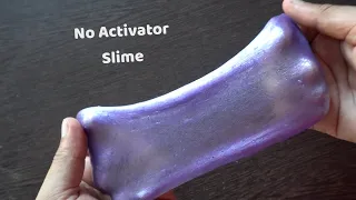 How To Make Slime Without Activator or Borax| Slime With Glue, Water and Salt Only| Homemade Slime