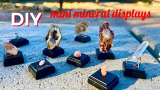 DIY rock and mineral displays CHEAP  and EASY