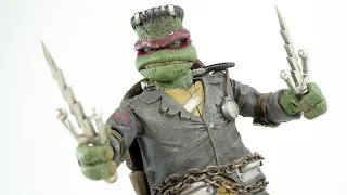 NECA Toys Frankenraph TMNT Universal Monsters Raphael Frankenstein Mash Up Figure Review