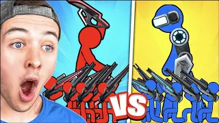 BECKBROS React To RED vs BLUE GIANT STICK WAR