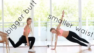 Тоньше талия, больше попа ))/ Smaller waist & bigger butt workout