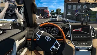 Toyota Land Cruiser 200 Facelift POV Drive - Euro Truck Simulator 2 [Steering Wheel Cam]