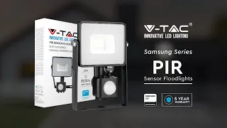 V-TAC PIR Sensor Floodlight with Samsung Chip