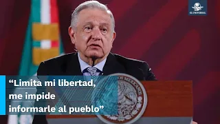 AMLO pausa comentarios sobre Xóchitl Gálvez, pero considera que medidas del INE violan sus derecho