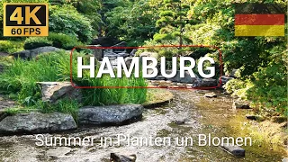 HAMBURG, Germany 🇩🇪 | 2023 | 4K·60p | Summer Walk in Planten un Blomen / Wallanlagen