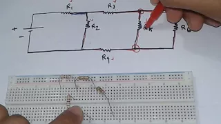 Series parallel hard combination circuit on a bread board