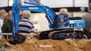 DETAILED RC MODEL TRUCKS & RC CONSTRUCTION SITE ACTION! MODELL-HOBBY-SPIEL LEIPZIG 2021