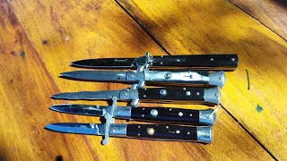 STILETTO SWITCHBLADES - 9 INCH COLLECTION #switchblade #knife #knifecollector #automaticknife #edc