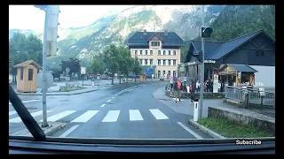 Drive through the town of Hallstatt, Austria | Eastern Europe Road trip 2019