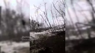 Аэропорт Донецка, ополченец ДНР на передовой / Donetsk airport  Pro russians rebel on the front line