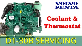 Small boat engine servicing - How to drain coolant & how to change a thermostat