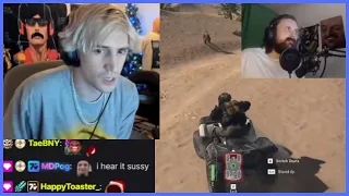 xQc reacts to Forsen quietest Warzone lobby