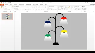 PowerPoint Tutorial || Animated lamp Design in PowerPoint || Learn PowerPoint Easy steps ||