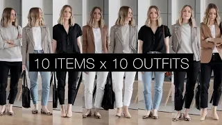 10 items x 10 outfits | Spring capsule lookbook