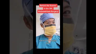 Endometriosis Surgery! Laparoscopic excision - and amazing anatomy video! #shorts