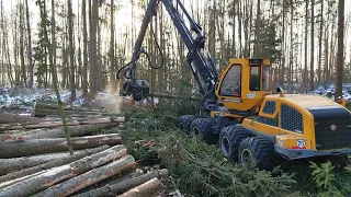 Harvester Sampo Hr86 in Norddeutschland @SampoRosenlewOy