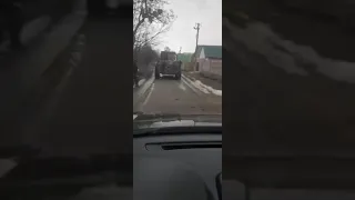 русский БТР хорошая штука ездить по дрова ;) пригодится в хозяйстве украинца