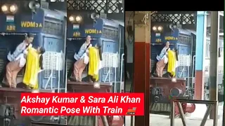 AtrangiRe Train Scene Shooting Video Leaked | Akshay Kumar | Sara Ali Khan