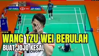 MALAYSIA MASTERS 2022, WANG TZU WEI PULANGKAN JONATAN CHRISTIE SETELAH BERMAIN PENUH DRAMA