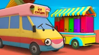 Ice Cream Truck Smoothie Machine with Gecko's Garage | Learn Colors For Kids