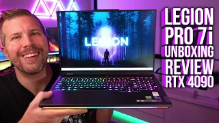 Legion Pro 7i Unboxing Review! RTX 4090 10+ Game Benchmarks! Cinebench R23, Timespy, Display Test!