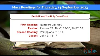 Catholic Mass Readings in English - September 14 2023