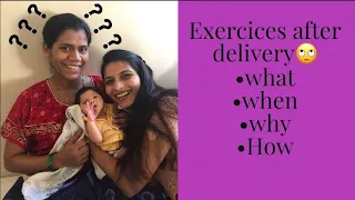 Should you Exercise after Normal & C-Section ? Right time to start Post delivery Exercises