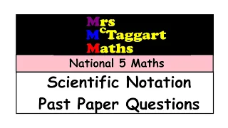 national 5 scientific notation past paper questions