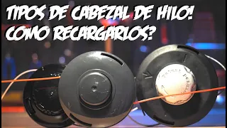 Tipos de cabezales de hilo para desbrozadora y cómo cargarlos