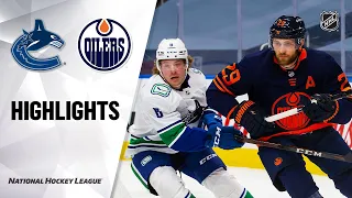 Canucks @ Oilers 01/14/21 | NHL Highlights