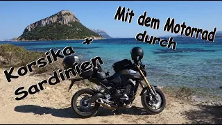 Mit dem Motorrad durch Korsika und Sardinien