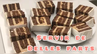 Comment découper un gâteau et avoir de belles parts/ How to cut a cake