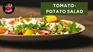 Tomato-Potato Salad. Potato Salad Without Mayonnaise