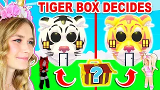 LUNAR TIGER BOX Decides What We BUILD In Adopt Me! (Roblox)