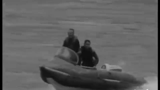 Franchissement de la barre d'ETEL 1967  Georges Hennebutte et son Espadon PNEUBOAT