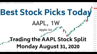 Trading AAPL Stock Split 8-31-20 | Best Stock Picks Today